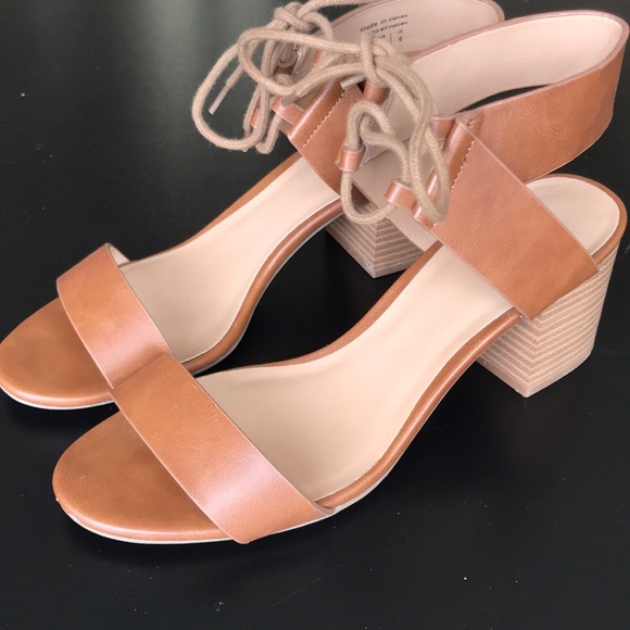 Lace up sandals